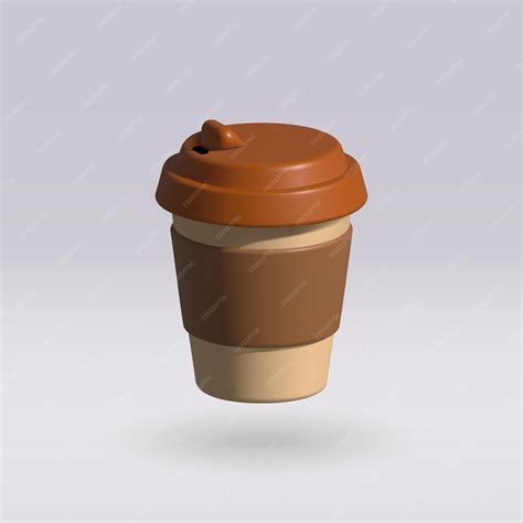 Premium Vector | Take away coffee cup isolated vector 3d icon take away ...