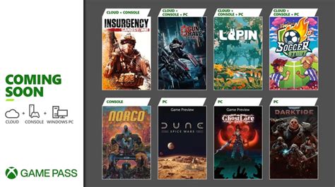 Xbox Game Pass Segunda Tanda De Juegos De Noviembre 2022