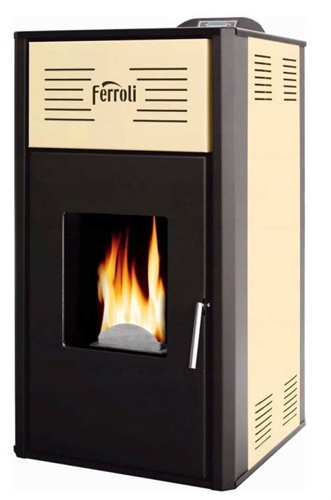 Termokominek Kocioł Piec na pellet 12 kW Ferroli BRETA PELLET 12 z