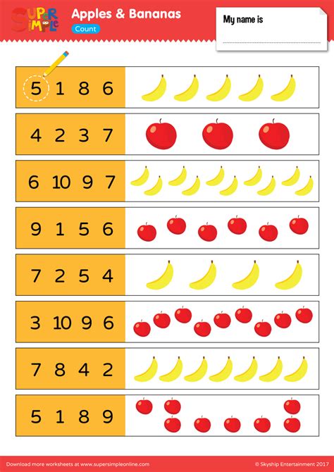 Apples And Bananas Count Super Simple