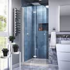 Dreamline In W X In H Aquafold Frameless Bi Fold Shower