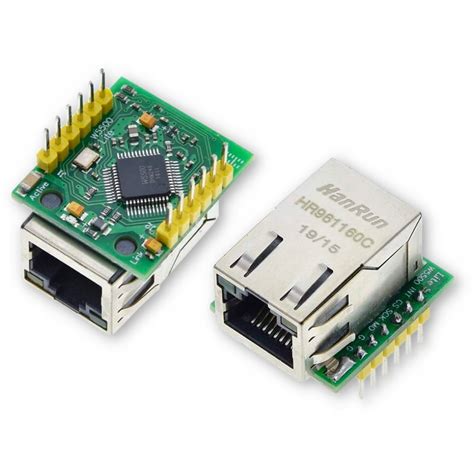 Moduł sieciowy Ethernet Wiznet W5500 RJ 45 WoL SPI TCP IP UDP 2 54mm