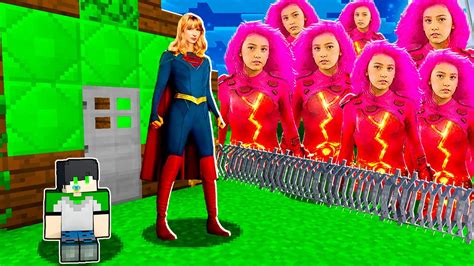 Supergirl Protege Beb De Um Apocalipse De Lavagirl No Minecraft Youtube