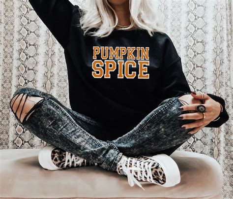 Pumpkin Spice Sweatshirt Pumpkin Sweater Halloween Sweater Etsy