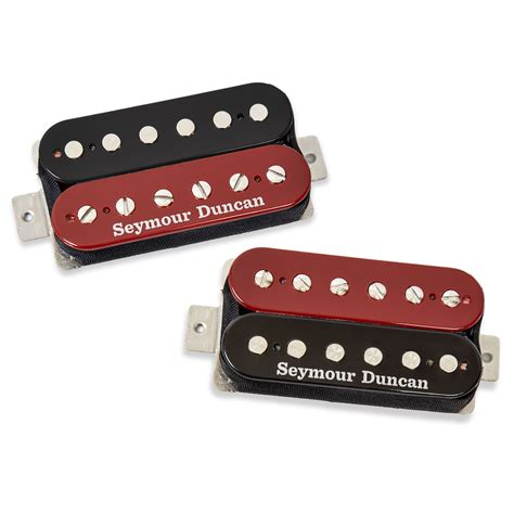 Seymour Duncan Sh 4 Sh 2n Hot Rodded Humbucker Set Red Black