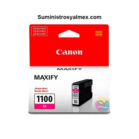 CARTUCHO DE TINTA CANON PGI 1100 MAGENTA Suministros Yalmex