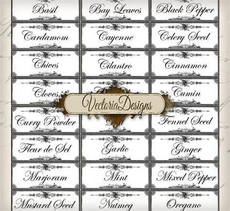 8 Best Images Of Avery Printable Spice Labels Avery Spice Label