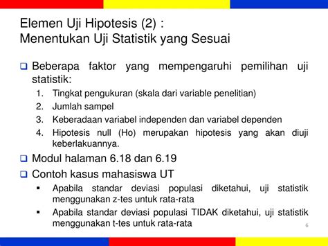 Ppt Modul 7 Uji Hipotesis Powerpoint Presentation Free Download Id 5697966