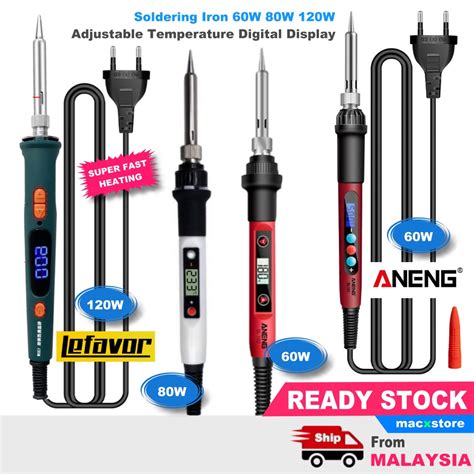 Aneng Sl Soldering Iron W W W Adjustable Temperature Digital