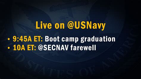 U S Navy On Twitter 📺 Live This Morning 9 45a Et Usnavy Boot Camp