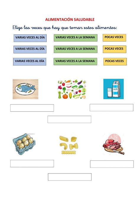 Alimentación Saludable Online Pdf Activity Live Worksheets