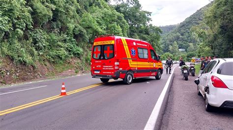 Acidente Deixa Motociclista Gravemente Ferido Na ERS 446 Em Carlos