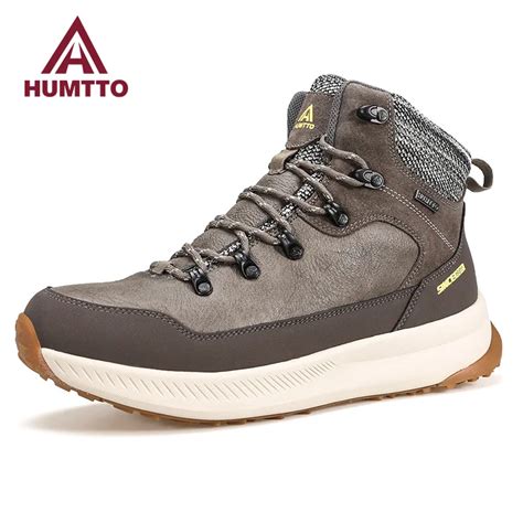 Humtto Inverno Botas De Neve Couro Caminhadas Sapatos Para Homens À