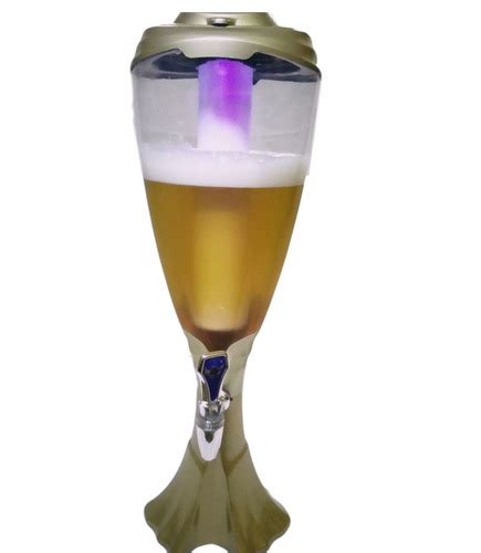 Torre Chopp Cerveja Completa Resfriador Iluminado Led Lt