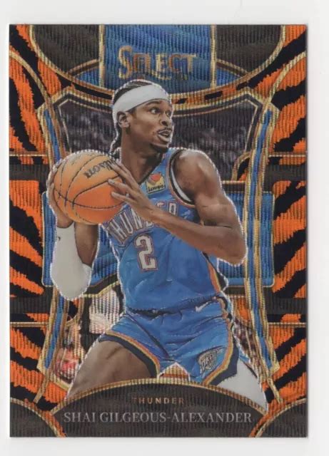 2023 24 PANINI SELECT Shai Gilgeous Alexander SSP Riga Tiger Prizm