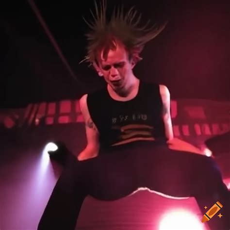 British Punk Rocker Stage Diving On Craiyon