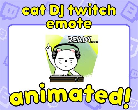 Emote de DJ animado emote de música animada emote de contracción