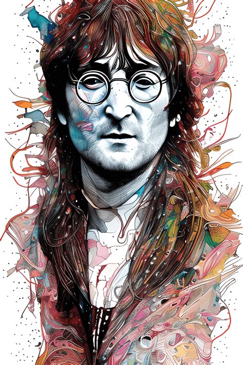 John Lennon Cinematic Epic Digital Art · Creative Fabrica