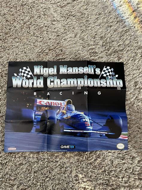 Nigel Mansell S World Championship Racing Super Nintendo Fold Out