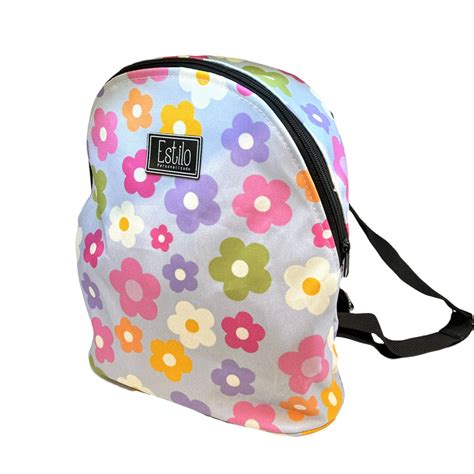 Mochila Bianca Estampa Margaritas Estilo Personalizado