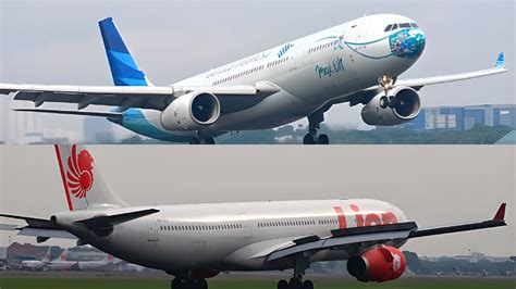 NONTON LEBIH DEKAT PESAWAT AIRBUS A330 TAKE OFF LANDING YouTube