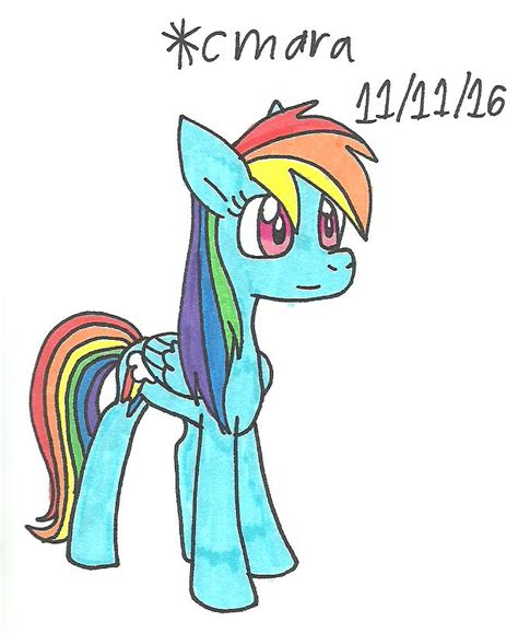 688660 Safe Artist Cmara Derpibooru Import Rainbow Dash Pegasus