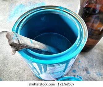 Paint Can Blue Spill Stock Photo 171769589 | Shutterstock