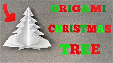 Easy Origami Christmas Tree Tutorial Youtube