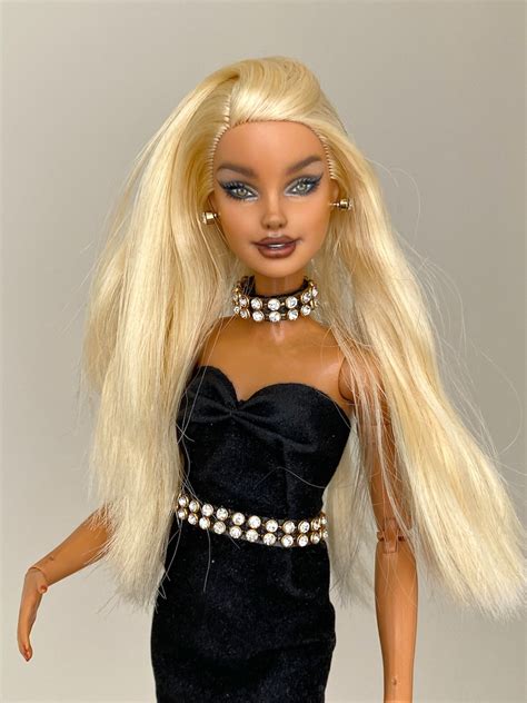Custom Barbie Doll Repaint OOAK Blonde Millie Repainted Head Etsy