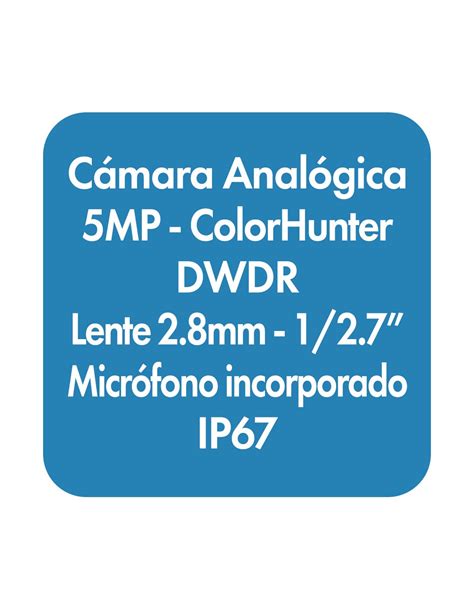 C Mara Anal Gica Torreta Fija Colorhunter Hd De Mp Whale Series