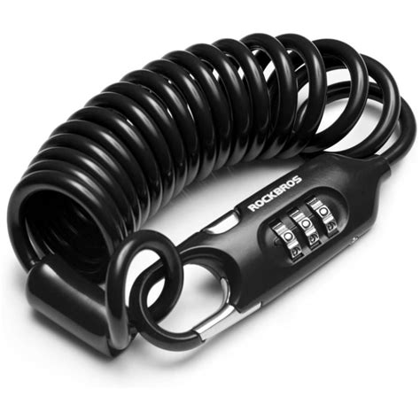 Rockbros Bike Lock Cable Combination Bicycle Lock 6ft Long Portable