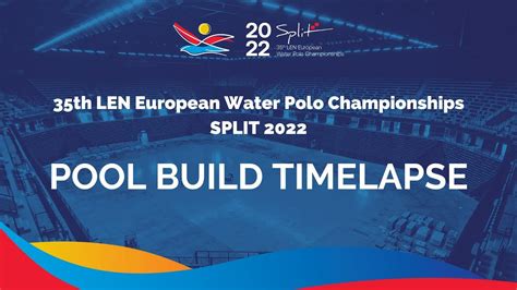 1 Min Timelapse Building The Pool For The European Water Polo