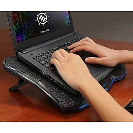 Enhance Cryogen 5 Laptop Cooling Pad Blue Upto 17 Screen Size Notebook