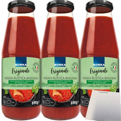 Edeka Originale Passata Rustica Grob Passierte Tomaten Er Pack X