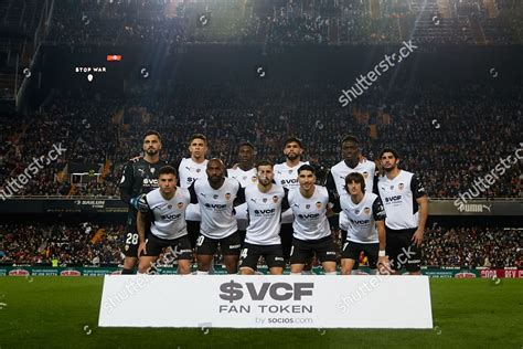 Valencia Cf Players Line Team Photo Editorial Stock Photo - Stock Image | Shutterstock