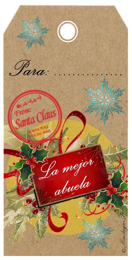 Etiqueta Para Los Regalos De Navidad De La Abuela Etiquetas