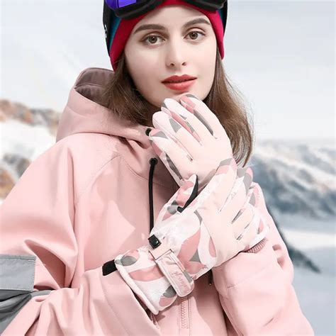 Womens Winter Ski Gloves Warm And Waterproof Fabric Touch Temu Australia