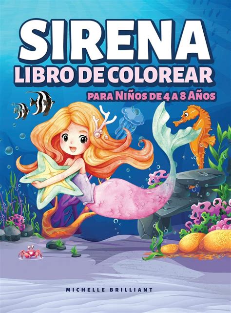 Buy Sirena Libro de Colorear para Niños de 4 a 8 Años 50 imágenes con