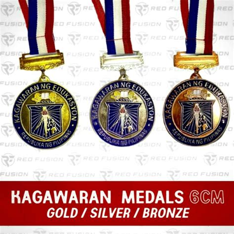 Kagawaran Medals Gold Silver Bronze 6cm Shopee Philippines