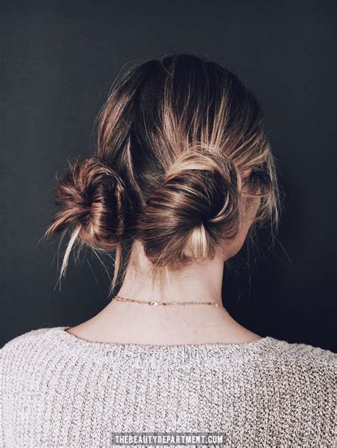 14+ Neat Easy 2 Bun Hairstyles