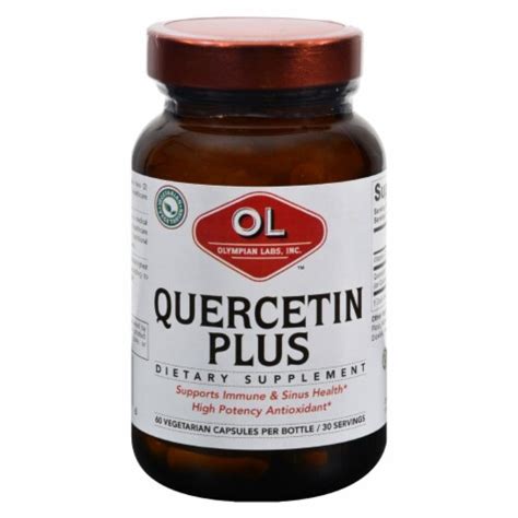 Olympian Labs Quercetin Plus 1 G 60 Vegetarian Capsules 1 Pack 60