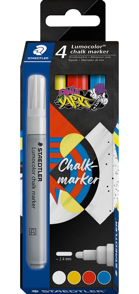 Kreidemarker STAEDTLER Lumocolor Rundspitze Strichbreite 2 4 mm für