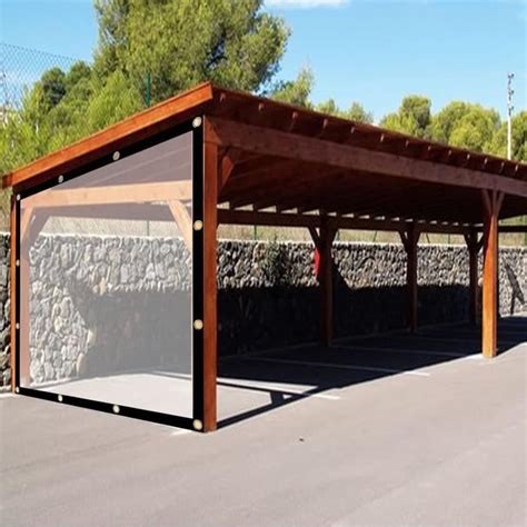 Rideau Exterieur Terrasse Bache Pergola Transparente Rideau Pvc Color