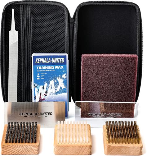 Kephala Snowboard Wax Tool Snowboard Tuning Ski Waxing Kit With Wax And Brush Kit