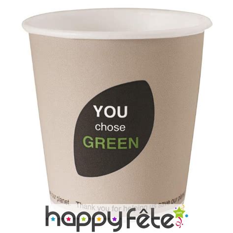 Gobelet compostable en carton biodégradable