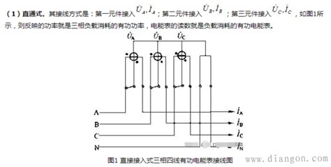 三相四线有功电表接线方法图解 电工基础电工电气学习网