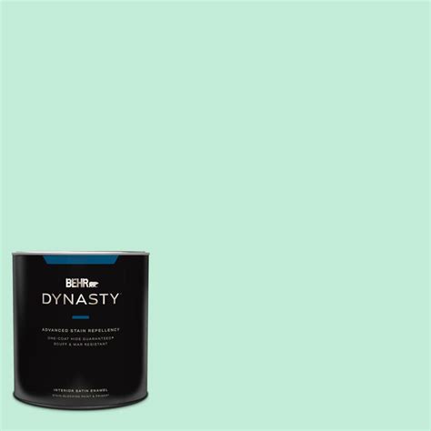 BEHR DYNASTY 1 Qt 470A 2 Seafoam Pearl Satin Enamel Interior Stain