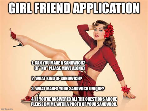 Girlfriend Application Imgflip