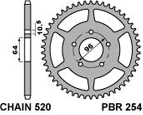 Corona Pbr In Acciaio Passo Denti Per Honda Xl R