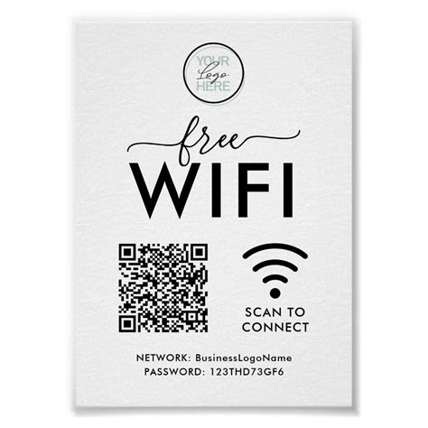 Wifi Network Password Qr Code Poster Zazzle Wifi Network Wifi Coding